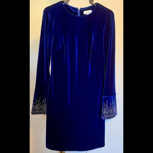 Navy Blue Calvin Klein Dress - Picture 1 of 4